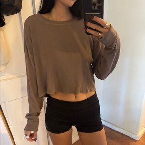 TNA cropped thermal long sleeve